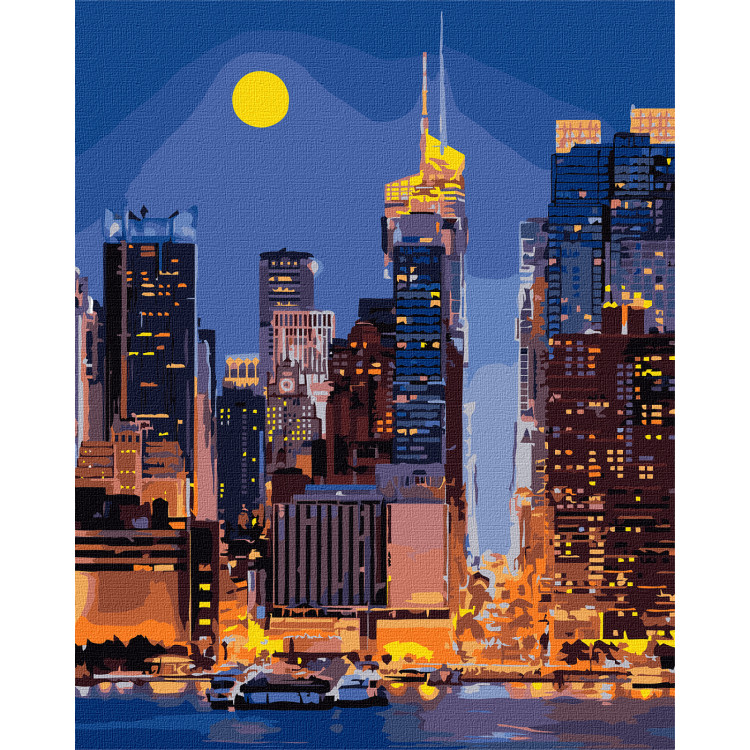 Maľovanie podľa čísel – mesto Manhattan
